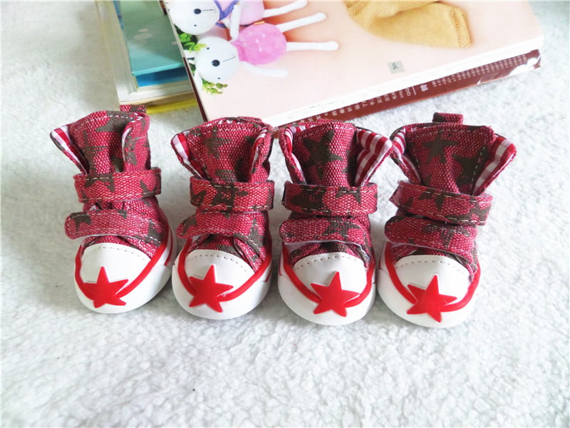 Breathable Cowboy-Style Dog Shoes for Spring & Summer