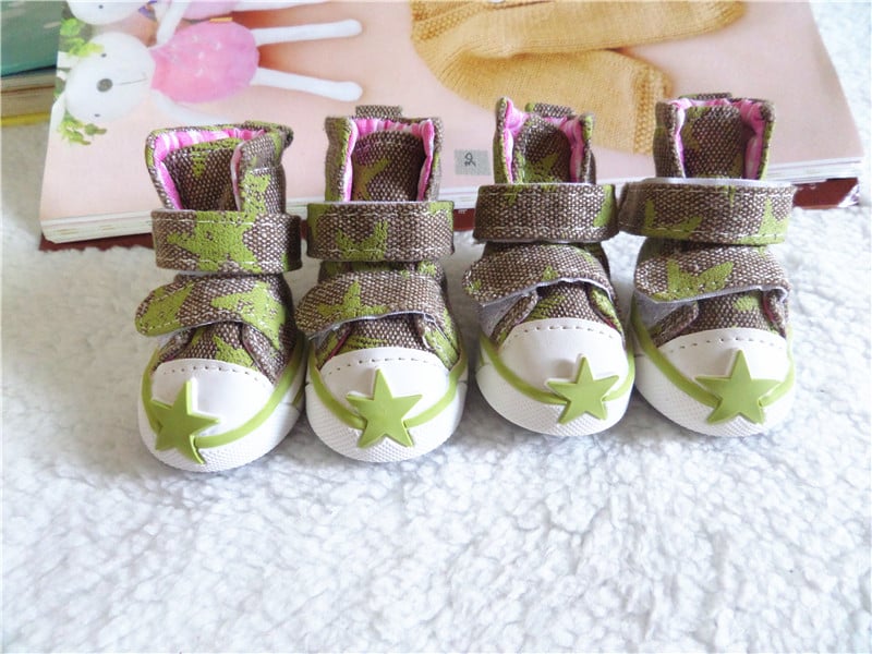 Breathable Cowboy-Style Dog Shoes for Spring & Summer