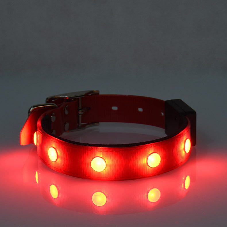 Adjustable Luminous Waterproof LED Collar for Pets