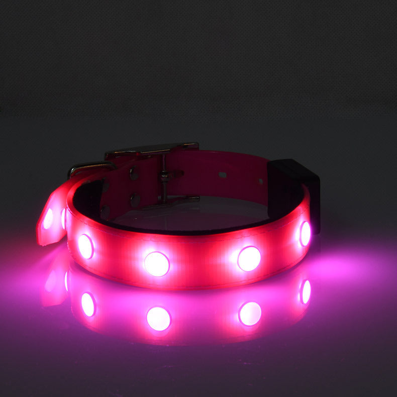 Adjustable Luminous Waterproof LED Collar for Pets