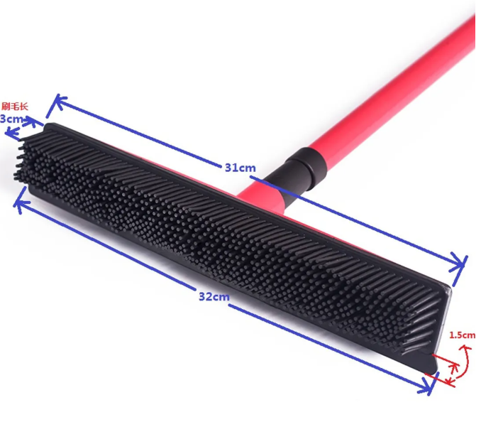 Pet Hair Removal Broom Mop — All Floor Types