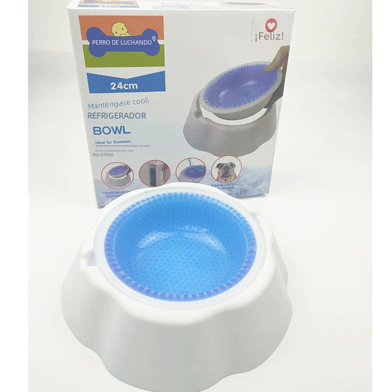 Summer Cooling Pet Bowl for Dogs & Cats
