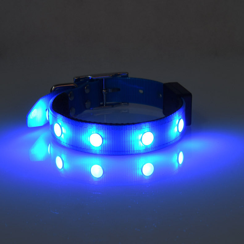 Adjustable Luminous Waterproof LED Collar for Pets