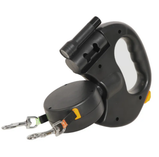 Auto Double Dog Leash — Walk Two Dogs with Ease