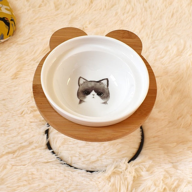 Ergonomic Spine Protection Bowl Holder for Cats